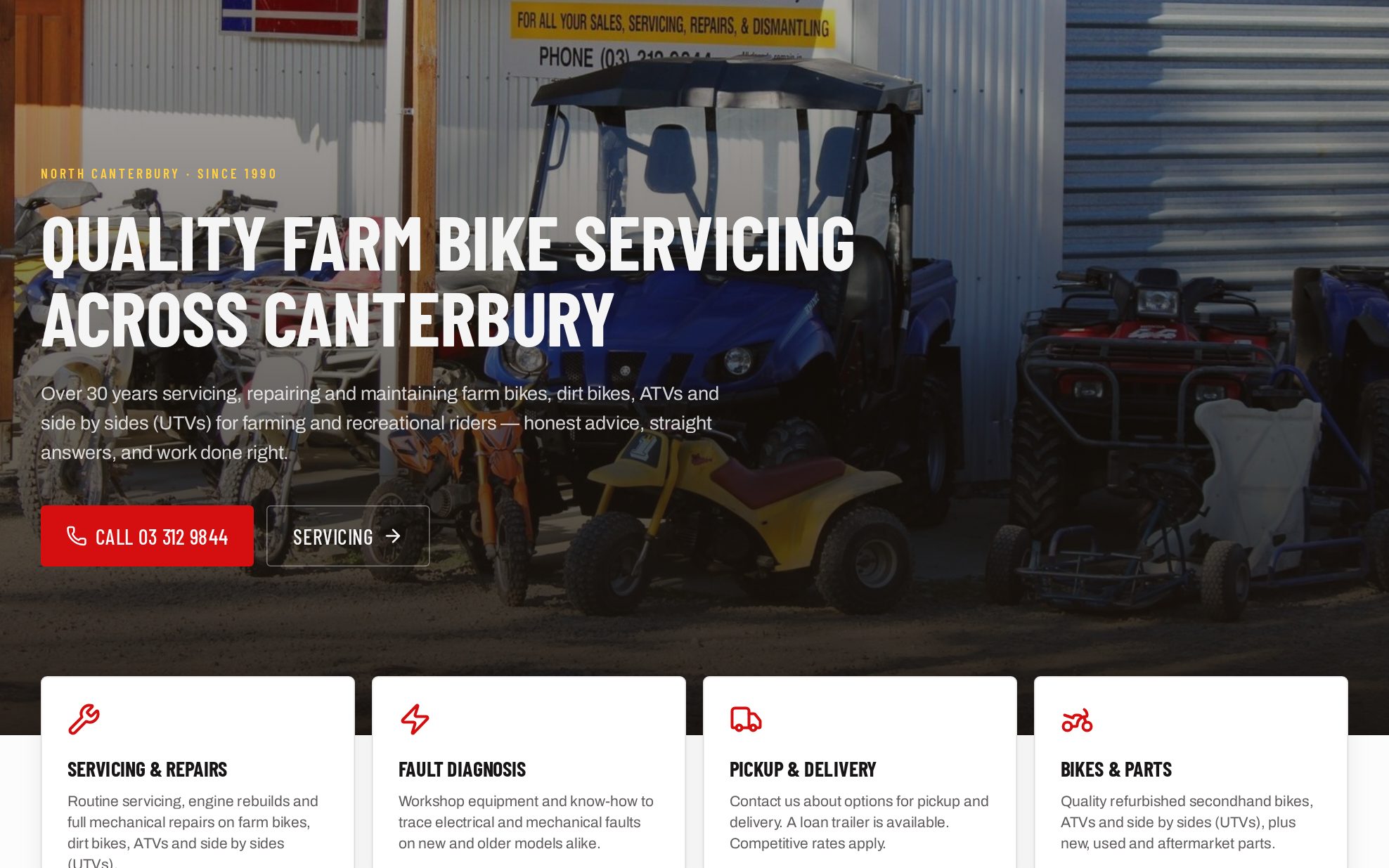 Farmbike Services website